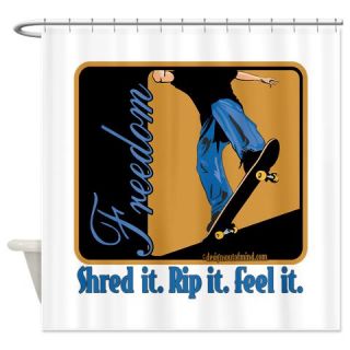  Skate Freedom Shower Curtain  Use code FREECART at Checkout