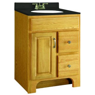 Design House Richland Nutmeg Oak 2 drawer Vanity Cabinet