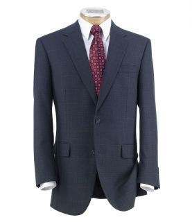 Executive 2 Button Wool Plaid Sportcoat Extended Sizes JoS. A. Bank