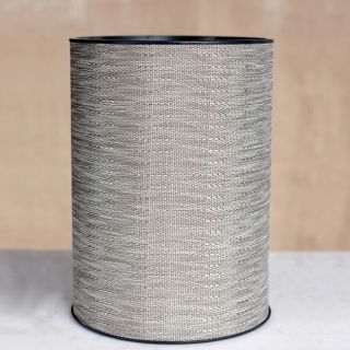 1530 Lamont Home Aiden Round Taupe Semi smooth Woven Wastebasket