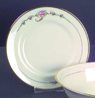 Ransgil June Rose (Gold Trim) Bread & Butter Plate, Fine China Dinnerware   Pink