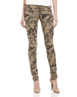 Camouflage Printed Skinny Jeans