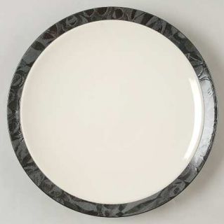Noritake Elements Onyx Dinner Plate, Fine China Dinnerware   Black