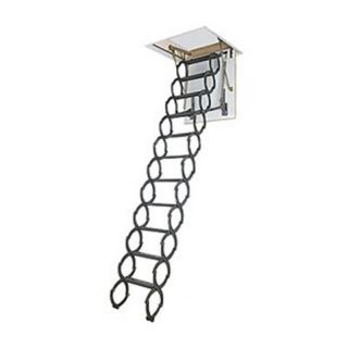 Fakro 9.6 ft. Insulated Scissor Attic Ladder Multicolor   66875, 31L x 22W in.