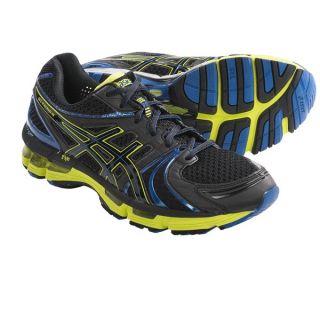 Asics GEL Kayano 18 Running Shoes (For Men)   ONXY/BLACK/LIME (10 )