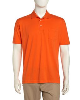 Short Sleeve Polo, Orange