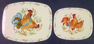 Corning Country Morning 2 Piece Stove and Counter Mat, Fine China Dinnerware   I