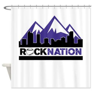  Rock Nation Main Logo Shower Curtain  Use code FREECART at Checkout