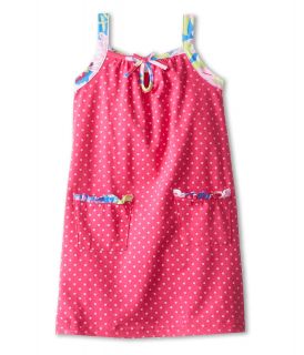 le top Lexi s Dot Sundress with Trim Girls Dress (Pink)