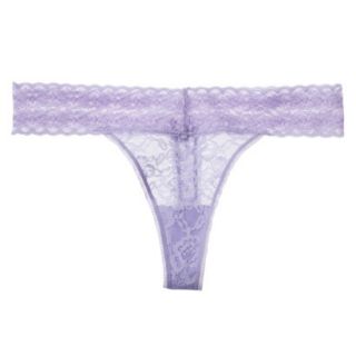 Gilligan & OMalley Womens All Over Lace Thong   Lavender M