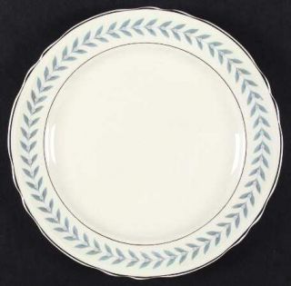 Edwin Knowles Blue Laurel Dinner Plate, Fine China Dinnerware   Blue Laurel W/ F