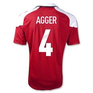 adidas Denmark 2012 AGGER Home Soccer Jersey