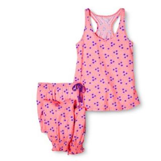 PJ Couture Pajama Set   Pink Dottie Daisies L