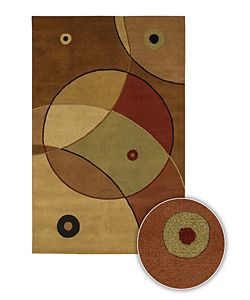 Handmade Contemporary Multicolor Mandara Rug (8 X 11) (MultiPattern GeometricMeasures 0.75 inch thickTip We recommend the use of a non skid pad to keep the rug in place on smooth surfaces.All rug sizes are approximate. Due to the difference of monitor c