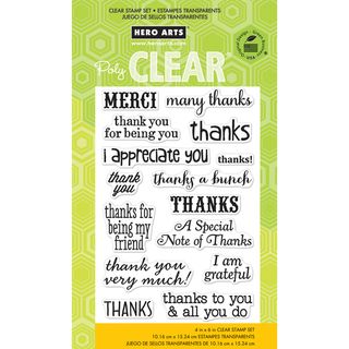 Hero Arts Clear Stamps 4x6 Sheet thanks A Bunch