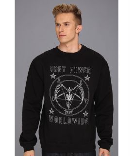 Obey Batomet Crew Neck Sweatshirt Mens Sweatshirt (Black)