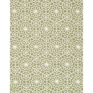 Hand hooked Charlotte Green Rug (5 X 76)
