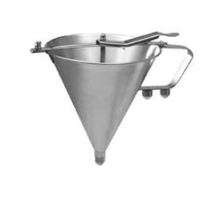 Winco 1.6 L Confectionery Funnel w/ (3) Nozzles, Spring Valve Operated, Stainless
