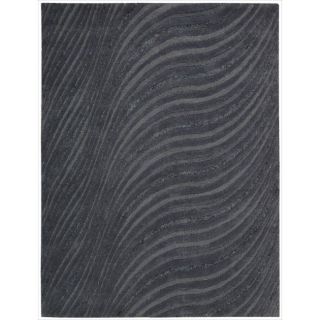 Nourison Joseph Abboud Hand tufted Modelo Flowing Lines Charcoal Rug (8 X 11)