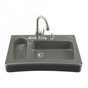 Kohler K 6536 4 58 ASSURE Assure Barrier Free Tile In/Undercounter Kitchen Sink 