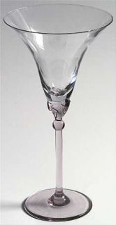 Mikasa Belladonna Amethyst Water Goblet   Amethyst Stem & Base, Clear Bowl