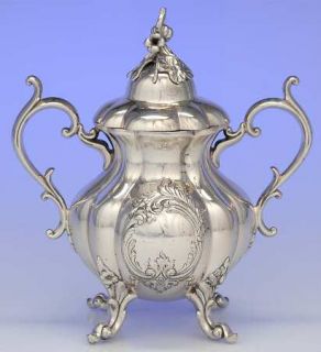 Reed & Barton Winthrop, The Sugar Bowl & Lid   Silverplate, With   Shield, Hollo