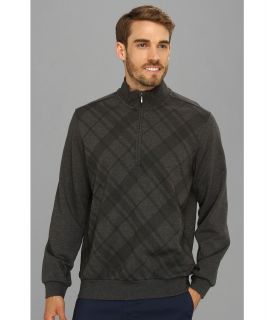 Ashworth AM4027 French Terry Print Pullover Mens Long Sleeve Pullover (Gray)