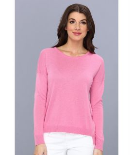 C&C California L/S Sweater w/ Back Placket Womens Sweater (Pink)