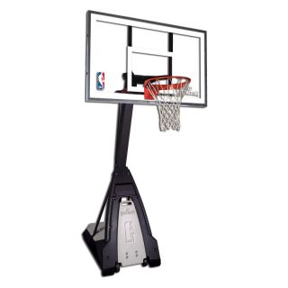 Spalding The Beast Glass Portable Basketball Hoop System Multicolor   74560
