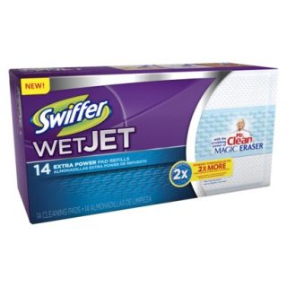 Swiffer WetJet Pads with the Power of Mr. Clean Magic Eraser 14 Count