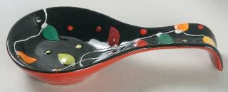 Gibson Designs Santa In Lights Spoon Rest/Holder (Holds 1 Spoon), Fine China Din