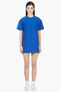 Jacquemus Cobalt Blue Structured T_shirt Dress