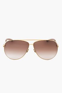 Mykita Gold Cooper Aviators