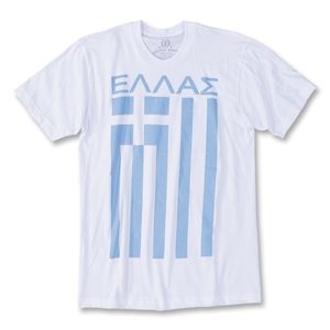 Objectivo Greece Flag Soccer T Shirt (White)