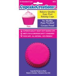 Cupcake Creation Pink Standard Baking Cups (case Of 32) (PaperPackage includes 32 standard 2 inch baking cupsNo muffin pan requiredDimensions 2 inch diameter)
