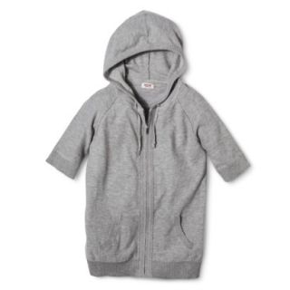 Mossimo Supply Co. Juniors Zip Hoodie Sweater   Light Gray XS(1)