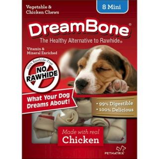 DreamBone Vegetable & Chicken Mini Dog Chews 8 ct