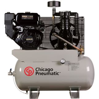 Chicago Pneumatic Gas Powered Air Compressor   12 HP, 30 Gallon, Model RCP1230G