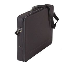 Martin Pissaro Portfolio 17 X 22 X 3.5 (BlackShoulder strapMultiple compartmentsOne (1) removable divider that can be repositionedIncludes One (1) combination lock Art supplies not includedMaterial Plastic, nylon, steelDimensions 17 inches wide x 22 in