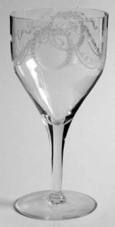 Fostoria Garland (Etch #237,Stem 880) Water Goblet   Stem #880, Etch #237