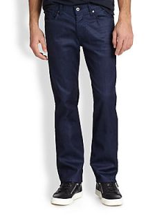 7 For All Mankind Standard Straight Leg Jeans   Navy
