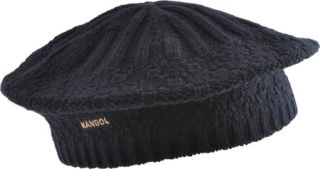 Girls Kangol Lozenge Knit Beret   Navy Hats