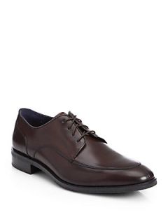 Cole Haan Split Toe Leather Oxfords   Brown
