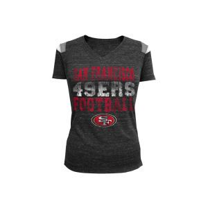 San Francisco 49ers 5th & Ocean NFL Womens Sleeve Stripe Team T Shirt
