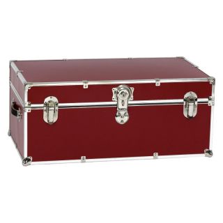 Red Steel Trunk with Optional Cedar Lining and Wheels Multicolor   SCRD3CT,