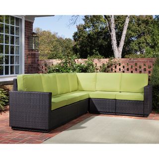 Riviera Green Apple Six Seat Sectional