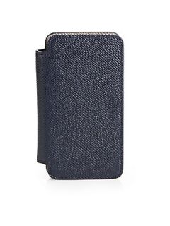 Bally Leather Mobile Holder for iPhone 5   Blue