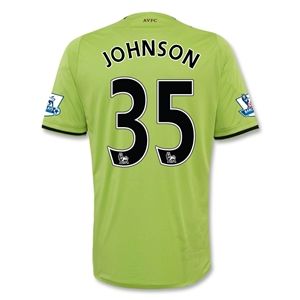 Macron Aston Villa 12/13 JOHNSON Away Soccer Jersey