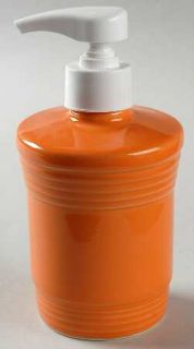 Homer Laughlin  Fiesta Tangerine (Newer) Lotion/Soap Dispenser, Fine China Dinne