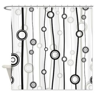  Black and White Pattern Shower Curtain  Use code FREECART at Checkout